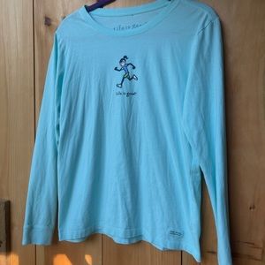 LIFE IS GOOD LONG SLEEVE 🫐🌸🤍